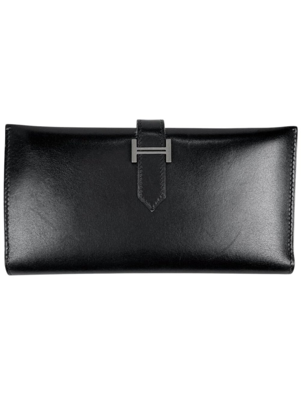 Hermes Bearn Wallet Box Calf Black